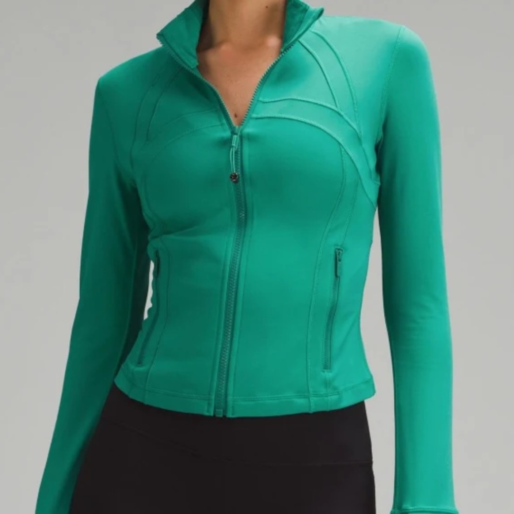 Cascadia Green Lululemon Cropped Define Jacket Nulu